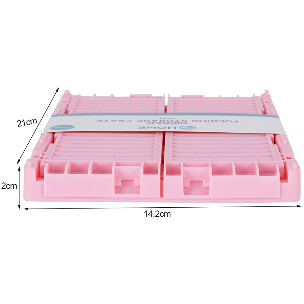 My Home Small Ribbed Foldable Storage Crate Image 11