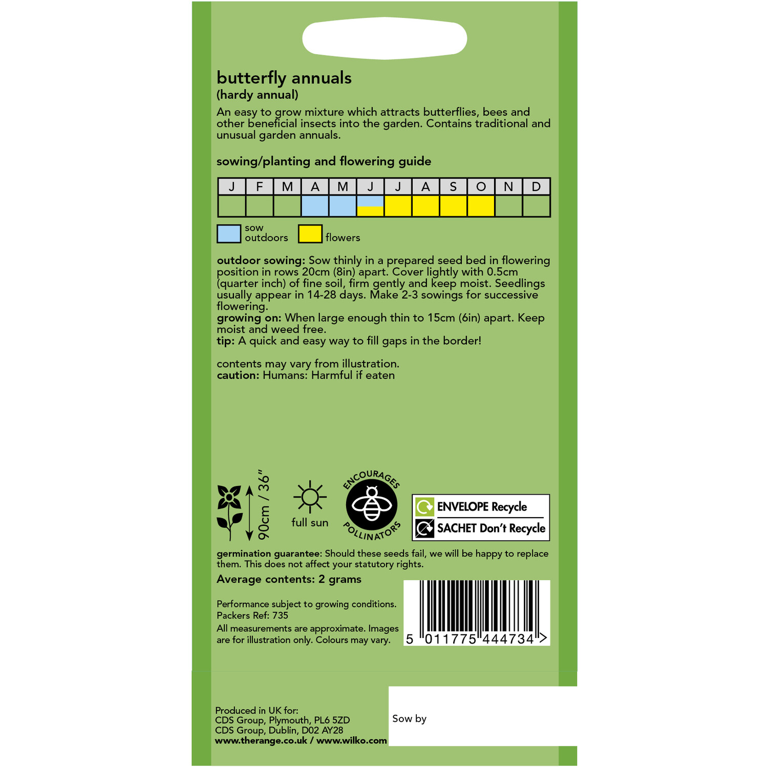 Wilko Butterfly Annuals Mix Seeds Image 2