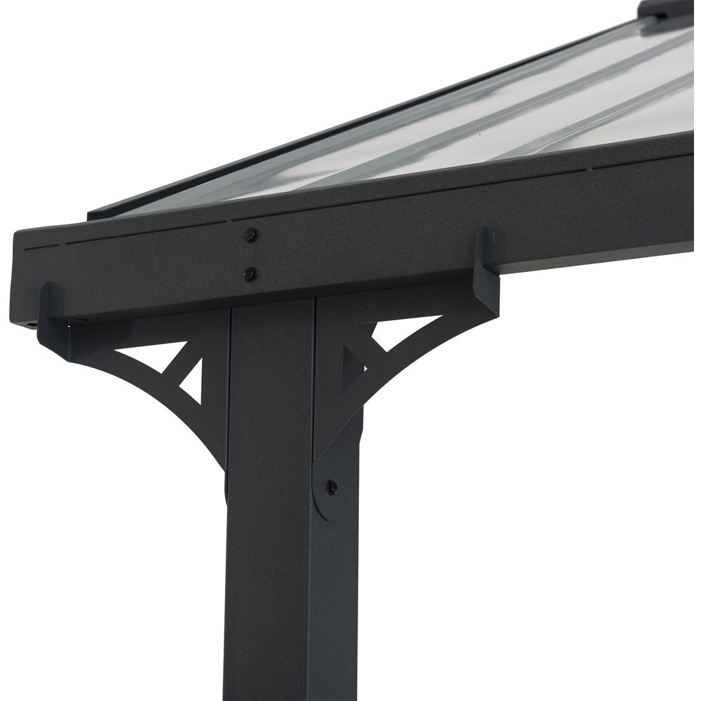 Sunjoy Eiger 3.67 x 6.1m Black Carport Image 3