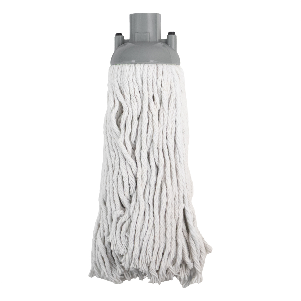 JVL Cleaning Grey Replacement Cotton String Mop Head 5 Pack Image 3