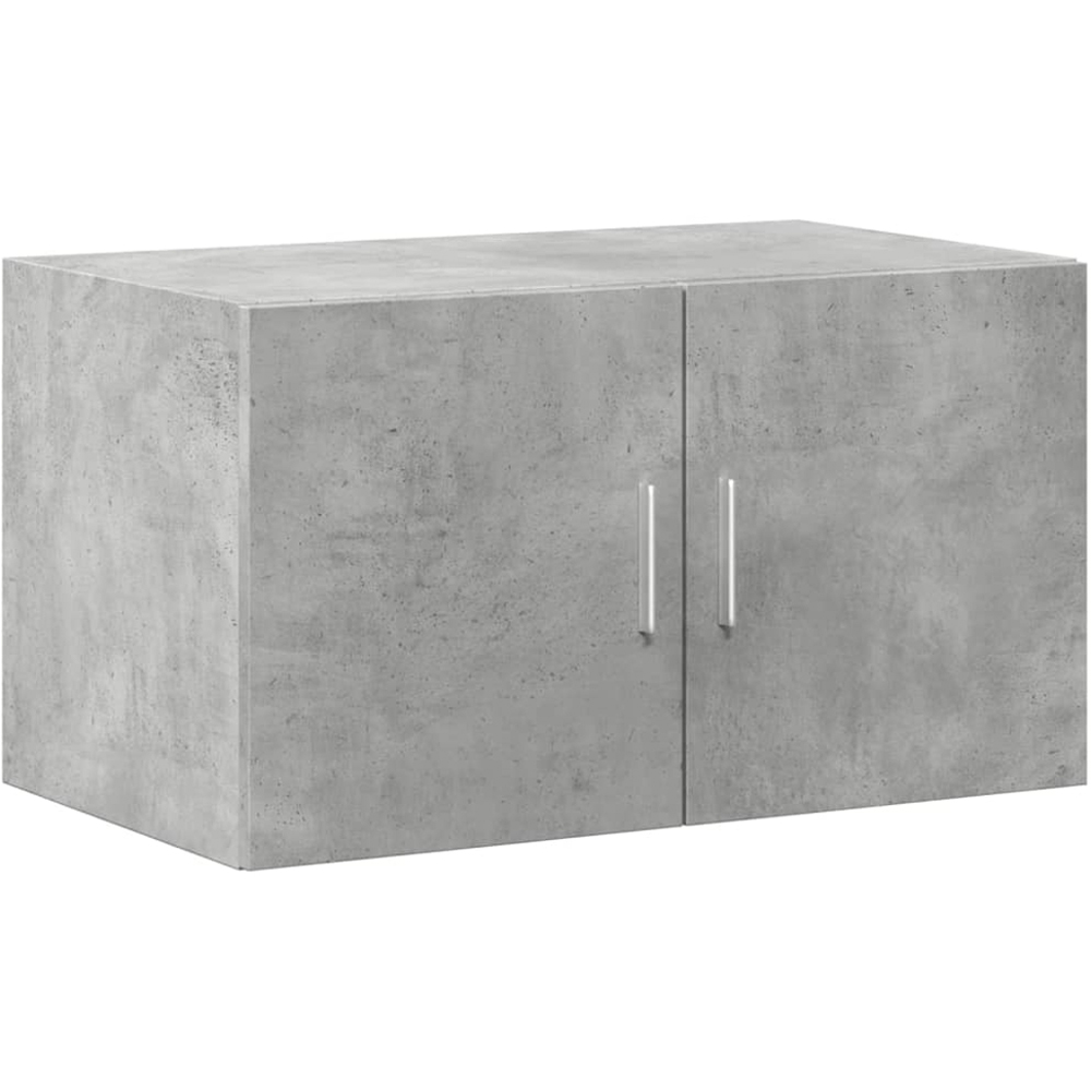 vidaXL 2 Door Concrete Grey Wooden Wall Cabinet Image 2