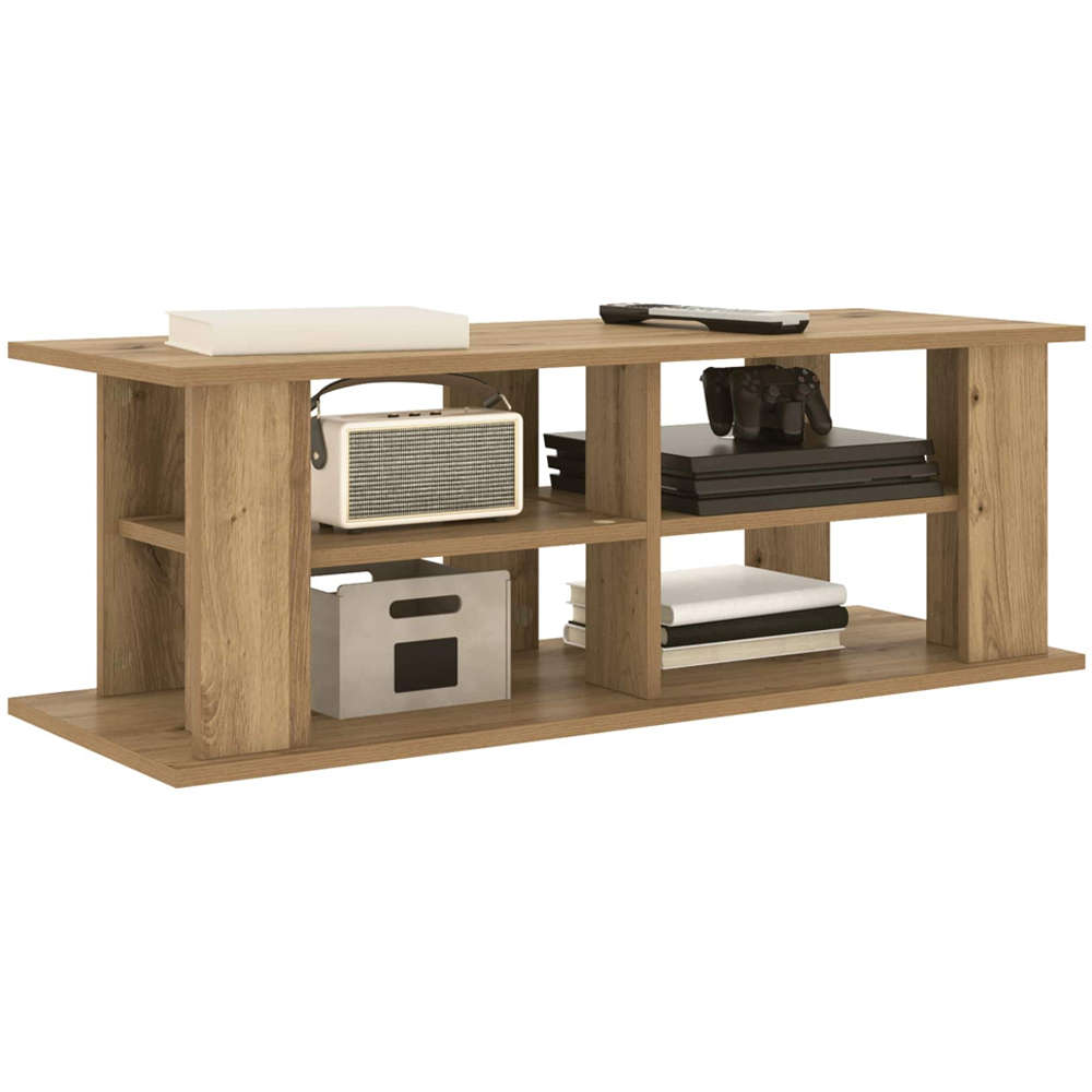 vidaXL 2 Shelf Artisan Oak TV Stand Image 3