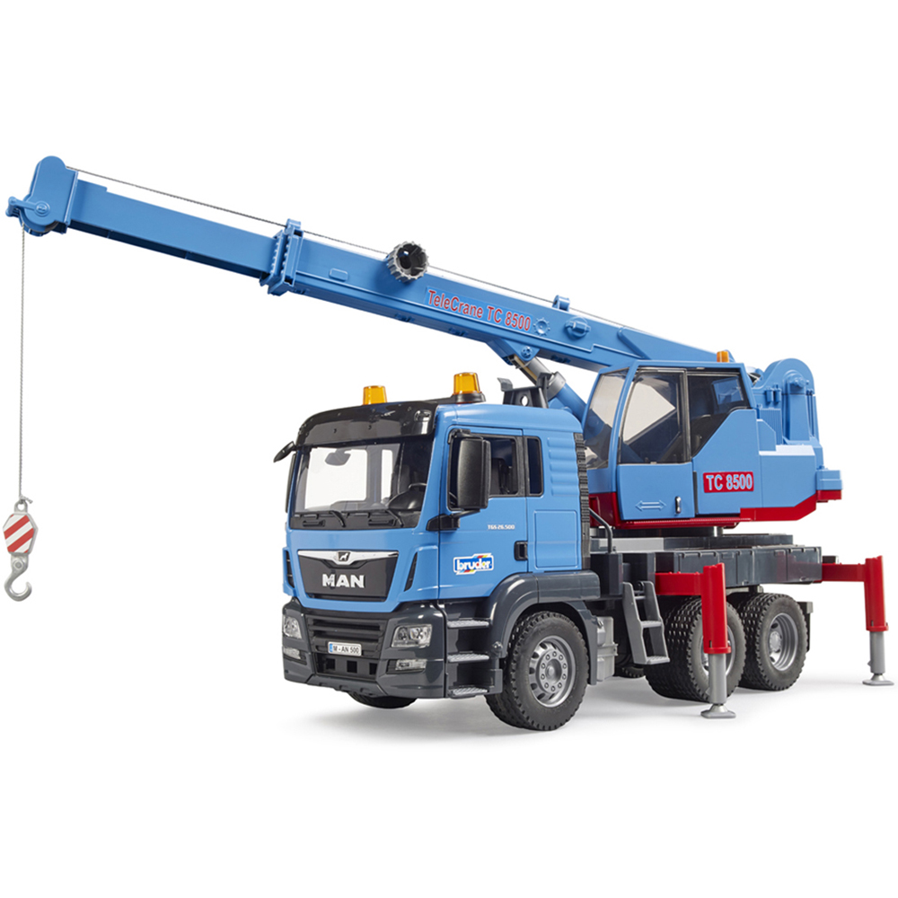 Bruder Kids MAN TGS Crane Truck Playset Model Image 3