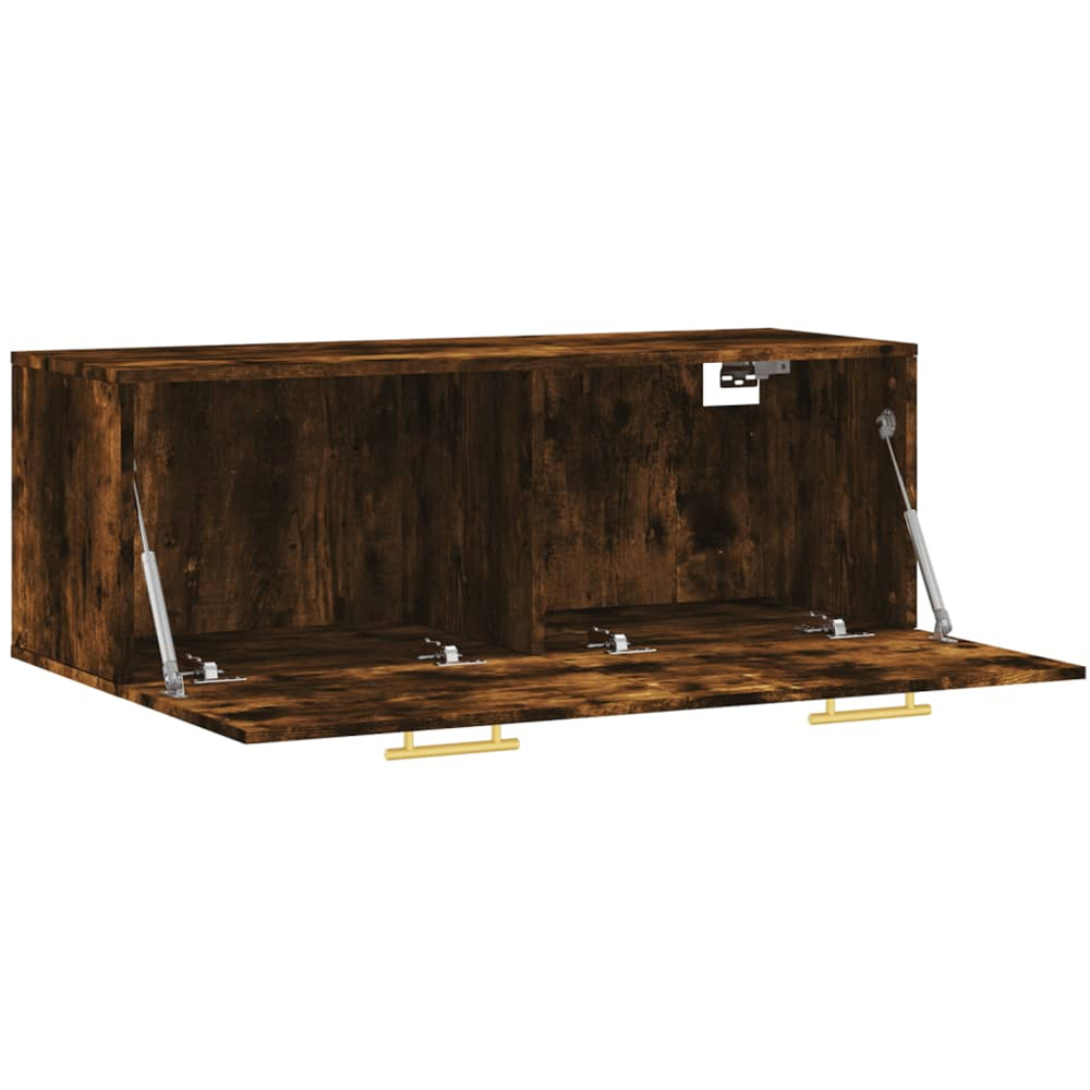 vidaXL 2 Door Smoked Oak Wall Cabinet Image 6