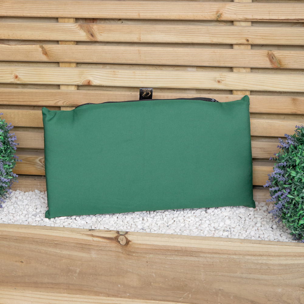 Samuel Alexander Single Seater Green Wooden Garden Chair Cushion Base 52 x 20cm Image 5