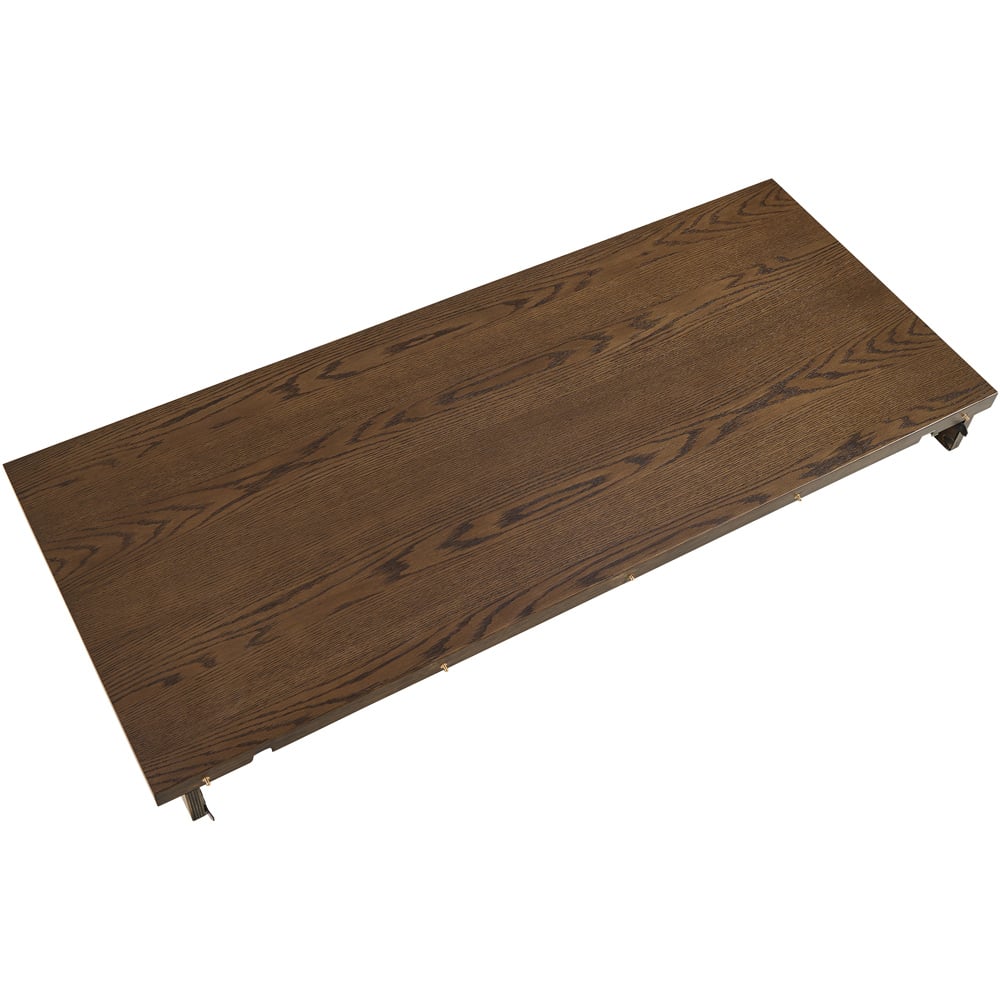 Florence Southampton Smoked Oak Veneer Extension Leaf Set of 2 Image 1