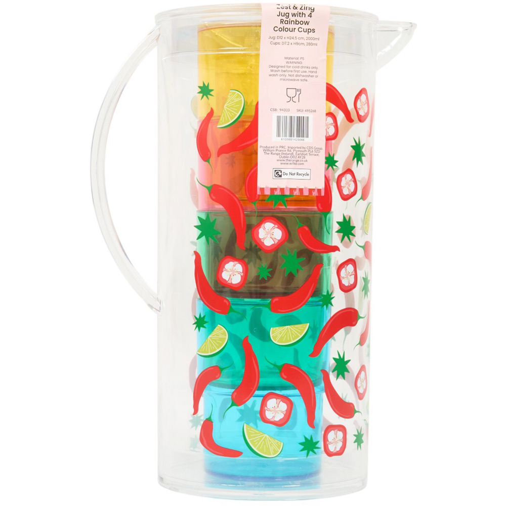 Zest and Zing Jug and Tumblers Set Image 3