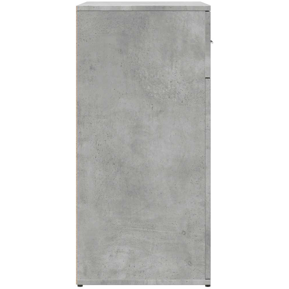 vidaXL 2 Door 2 Drawer Concrete Grey Sideboard 2 Pack Image 6