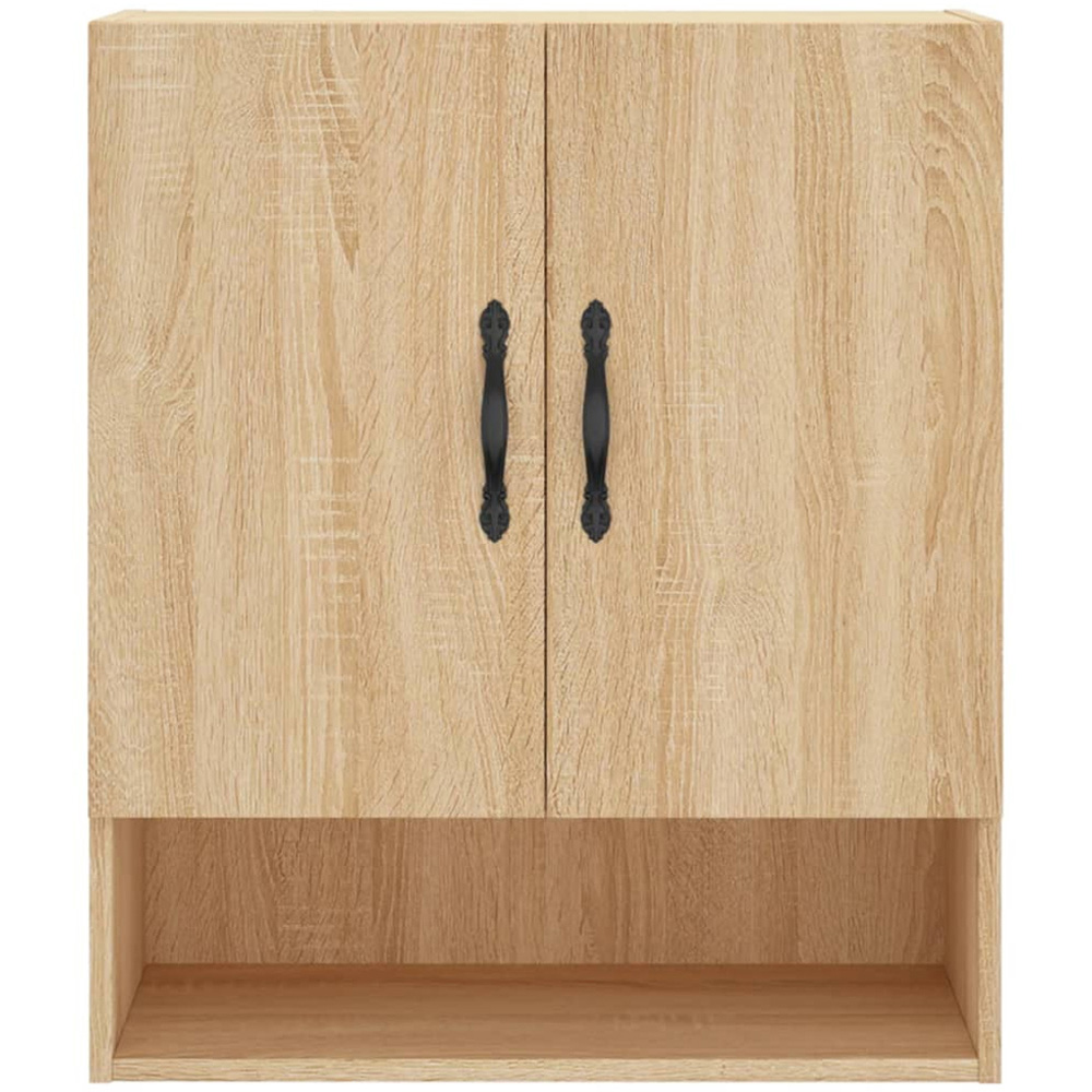 vidaXL 2 Door Single Shelf Sonoma Oak Wall Cabinet Image 5