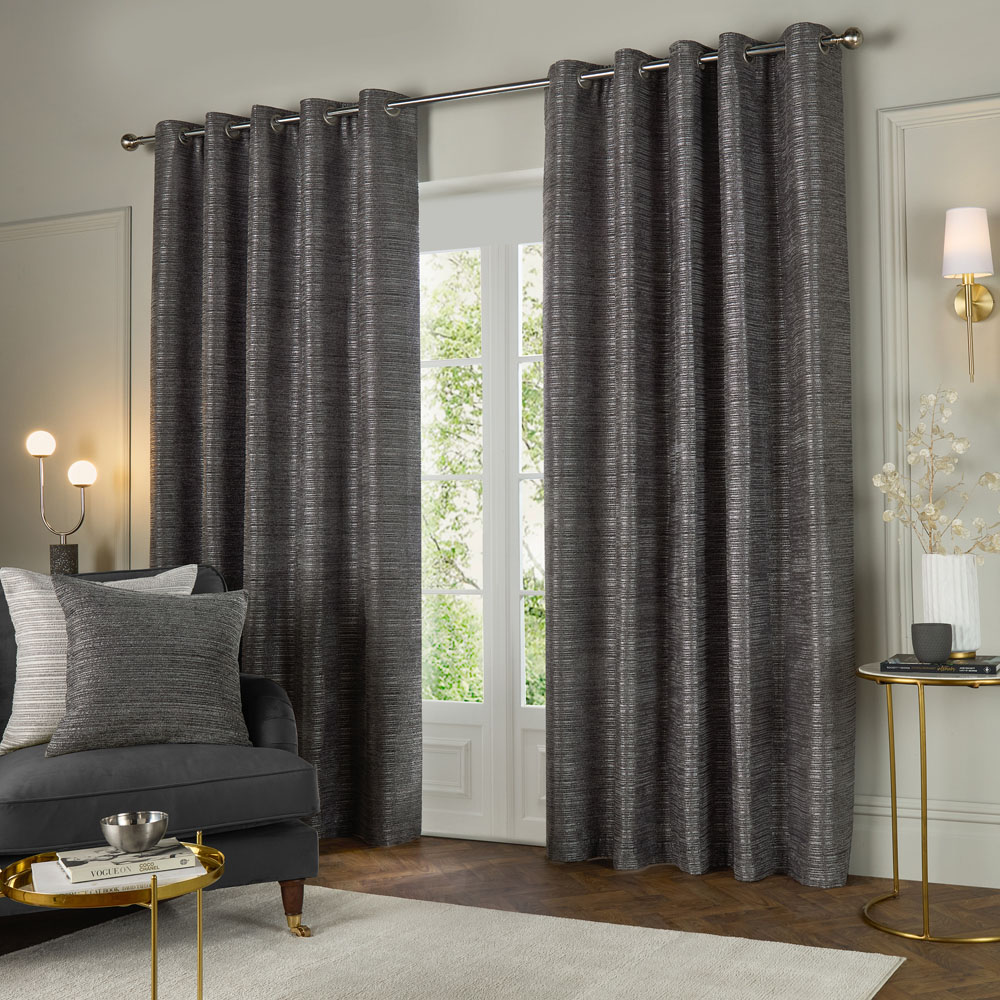 Paoletti Jupiter Graphite Chenille Jacquard Cushion 50 x 50cm Image 5