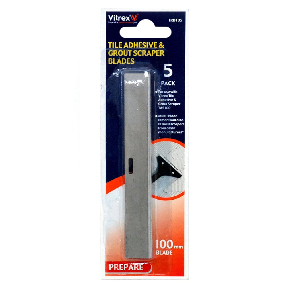 Tile Adhesive and Grout Scraper Replacement Blades Image 1