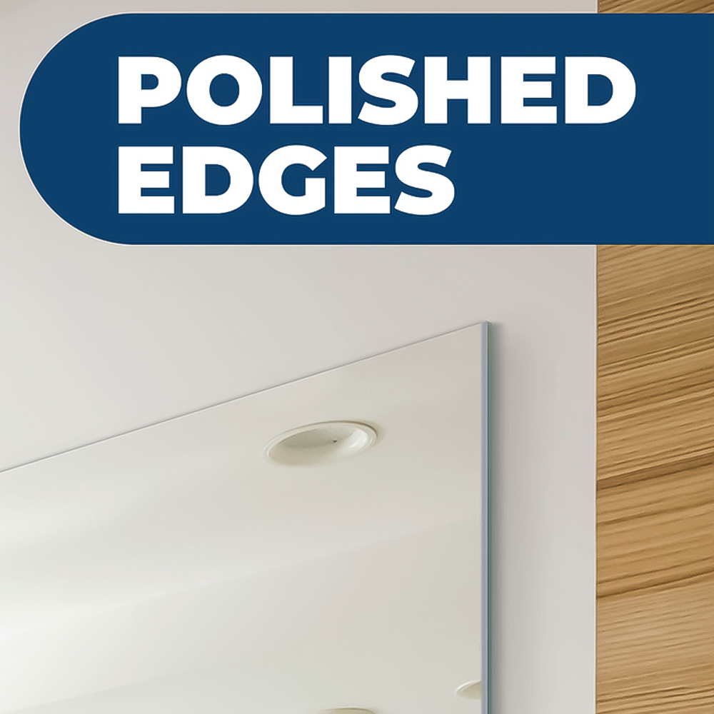 Circuitt Polished Edges Sheet Wall Mirror 80 x 60cm Image 3
