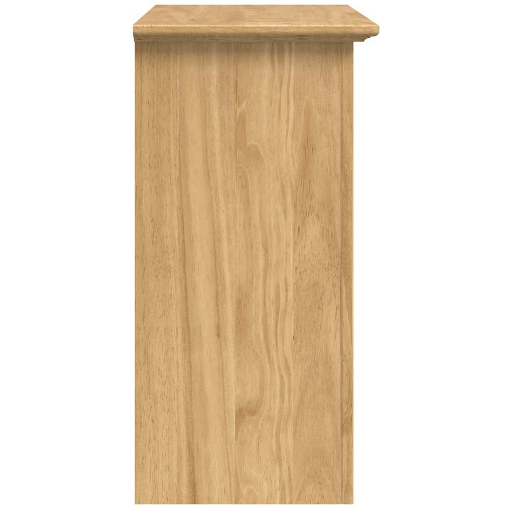 vidaXL Single Door Honey Brown Wall Mounted Bathroom Cabinet Image 5