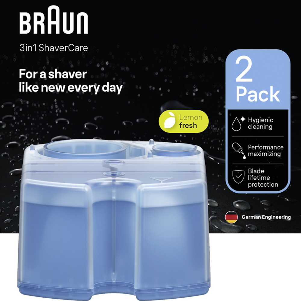 Braun 3 in 1 ShaverCare SmartCare Centre Refill Cartridges 2 Pack Image 3