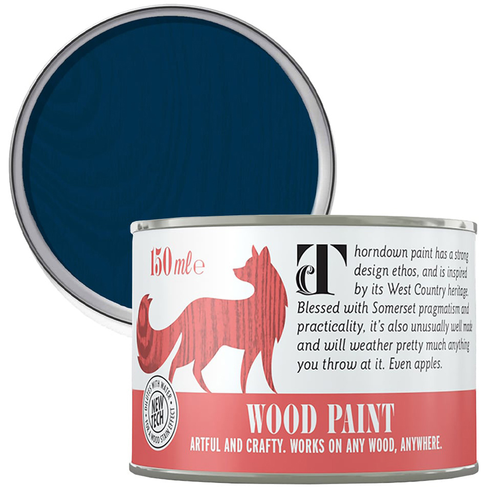 Thorndown Bilberry Blue Satin Wood Paint 150ml Image 1