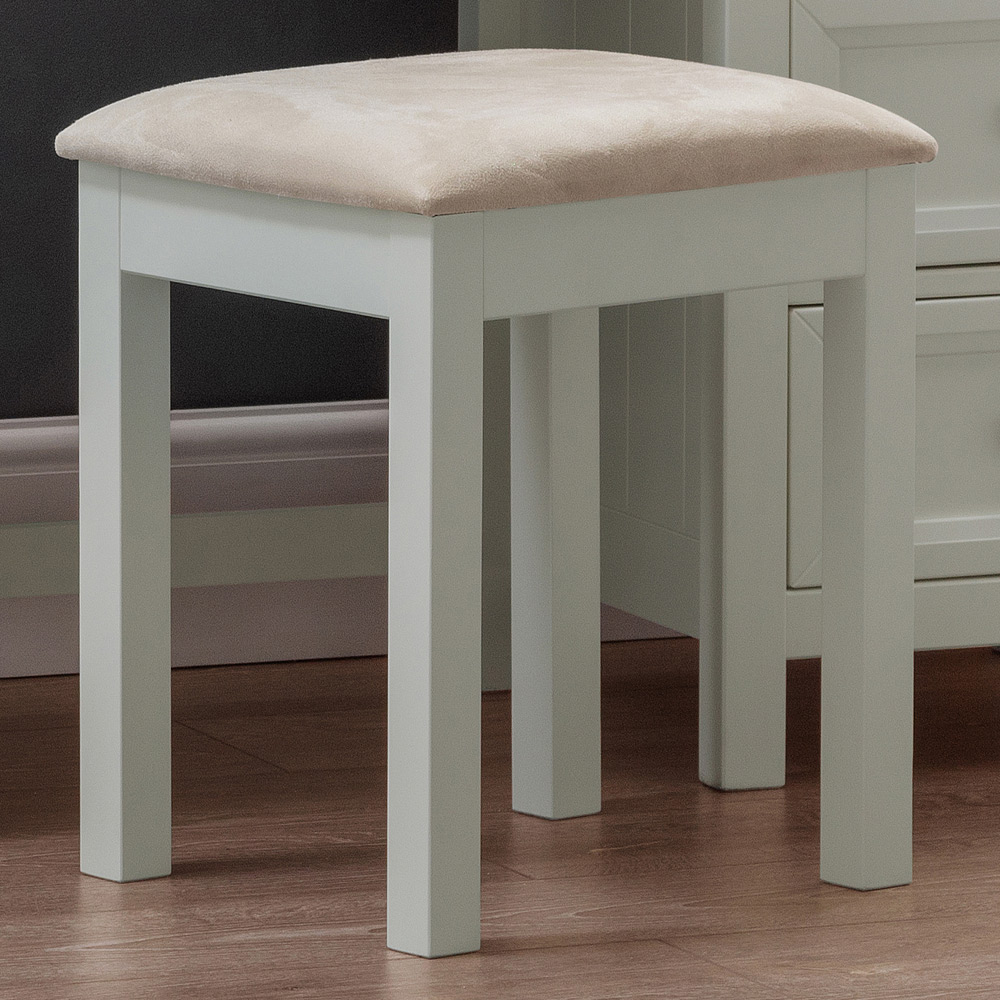 Julian Bowen Maine Dove Grey Dressing Table Stool Wilko