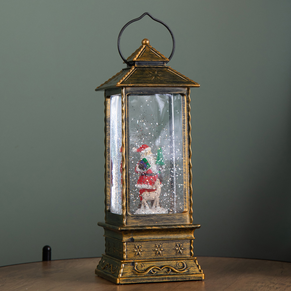 Samuel Alexander Rotating Santa Water Spinner Christmas Decoration 29cm Image 3