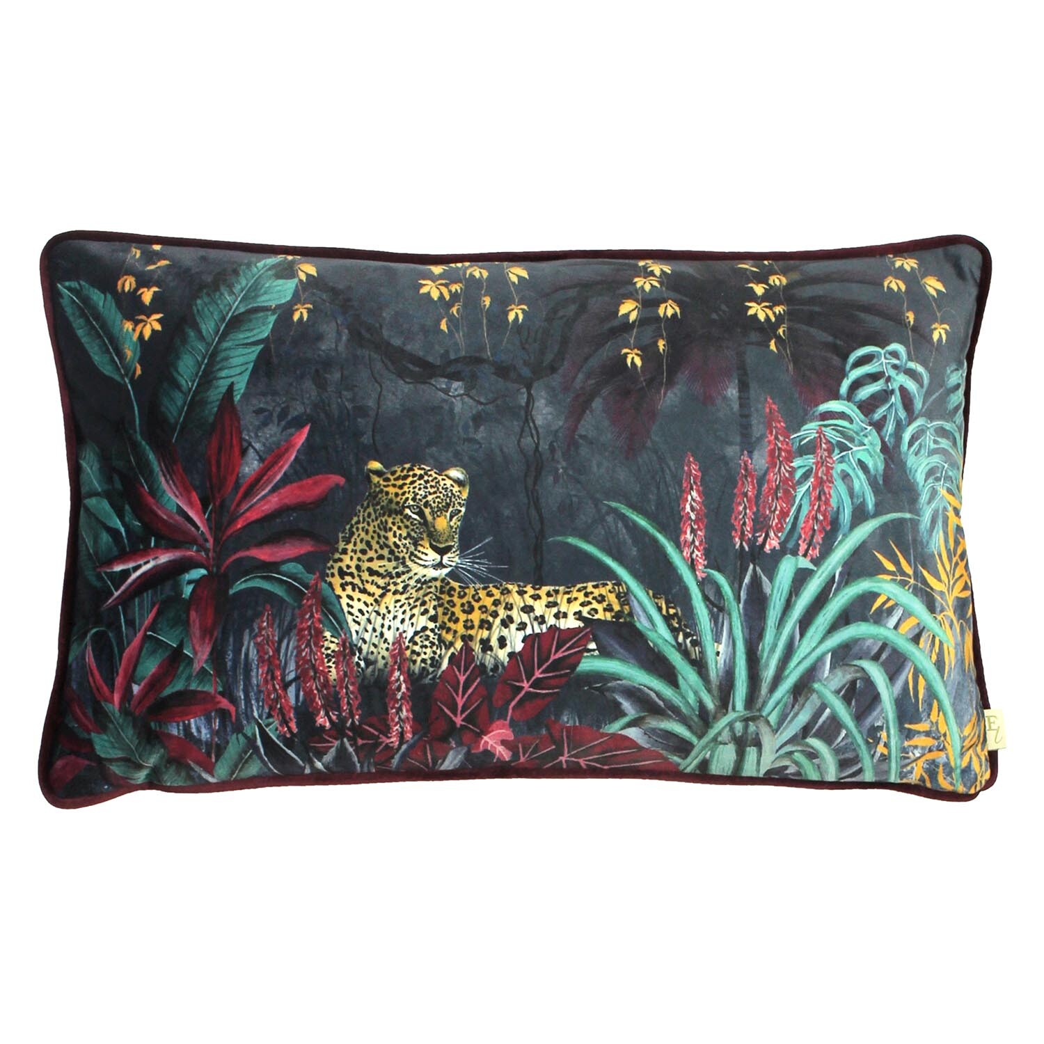 Zinara Grey Leopard Cushion 30 x 50cm Image 1