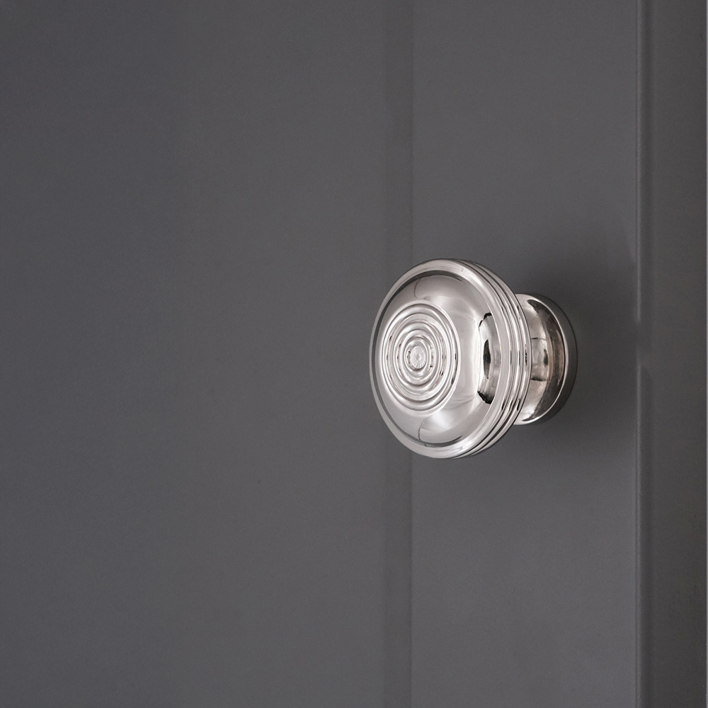 Spira Brass Bloxwich Polished Nickel Large 41mm Cupboard Knob Image 2