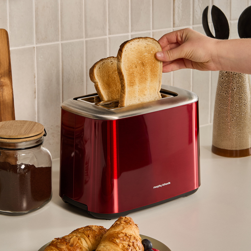 Morphy Richards Equip 222066 Red Stainless Steel 2 Slice Toaster Image 7