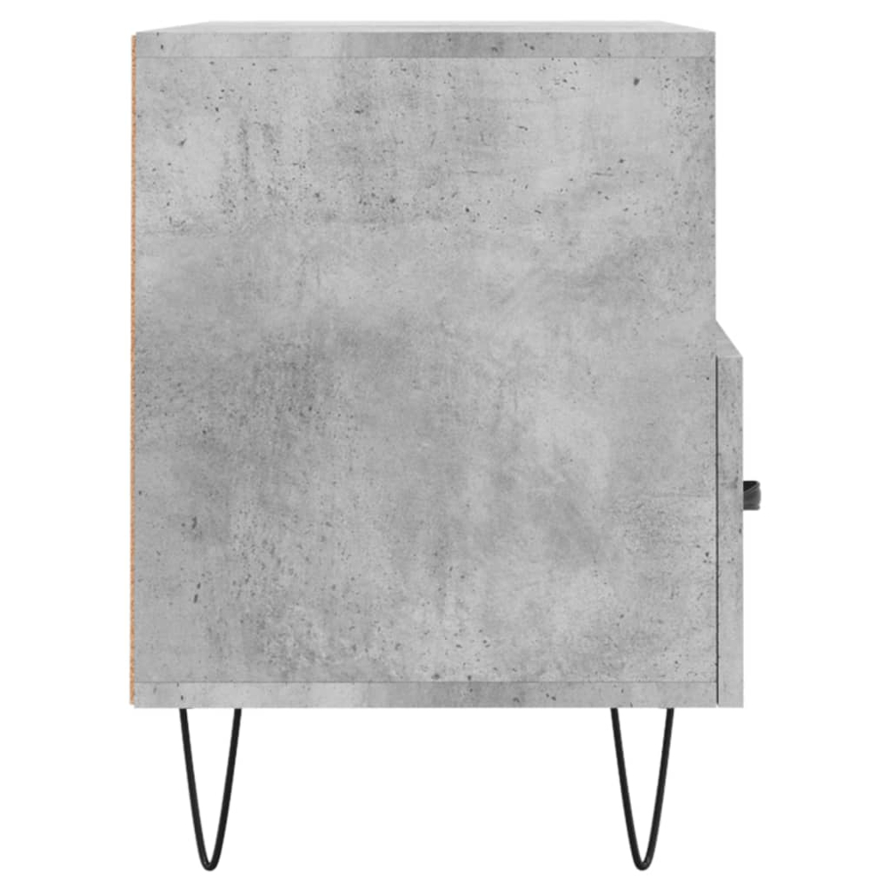 vidaXL 2 Drawer 2 Shelf Concrete Grey TV Cabinet Image 7