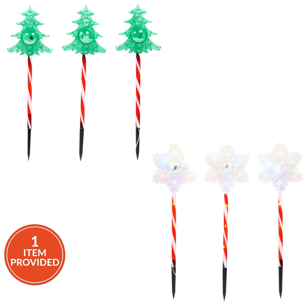Set of 3 Multicolour Stake Lights Image 1