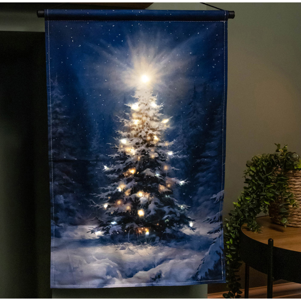 Samuel Alexander Christmas Tree Light Up Hanging Banner 60 x 40cm Image 5