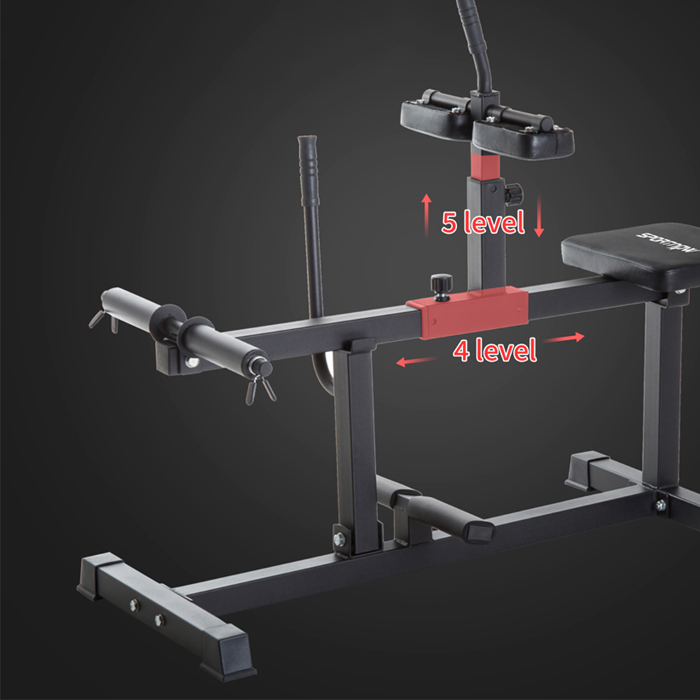 SPORTNOW Adjustable Seated Leg Extension Machine with Plate Loaded Image 7