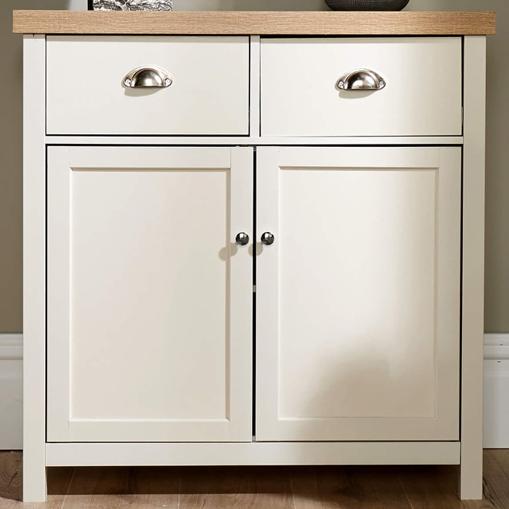 Home Source Avon 2 Door 2 Drawer Off White Sideboard Image 1