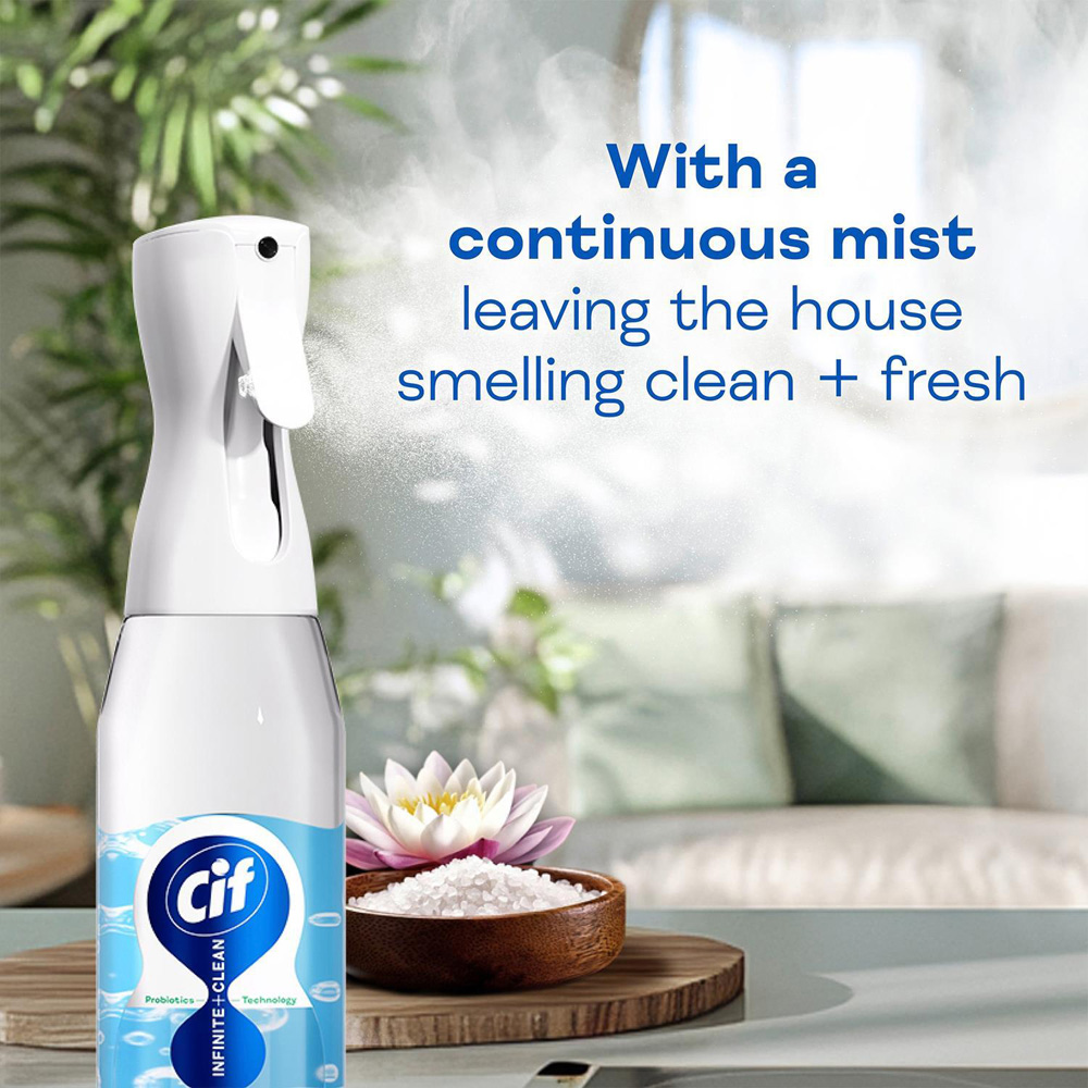 Cif Infinite Clean All in One Lotus and Mineral Salt Cleaner Spray 590ml 6 Pack Image 7