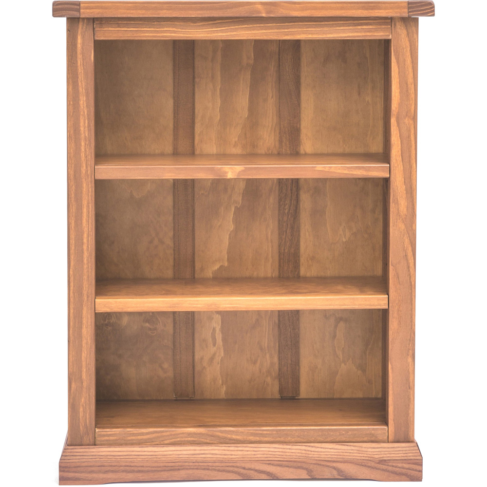 Tirolo 3 Shelf Light Brown Lacquered Bookcase Image 2