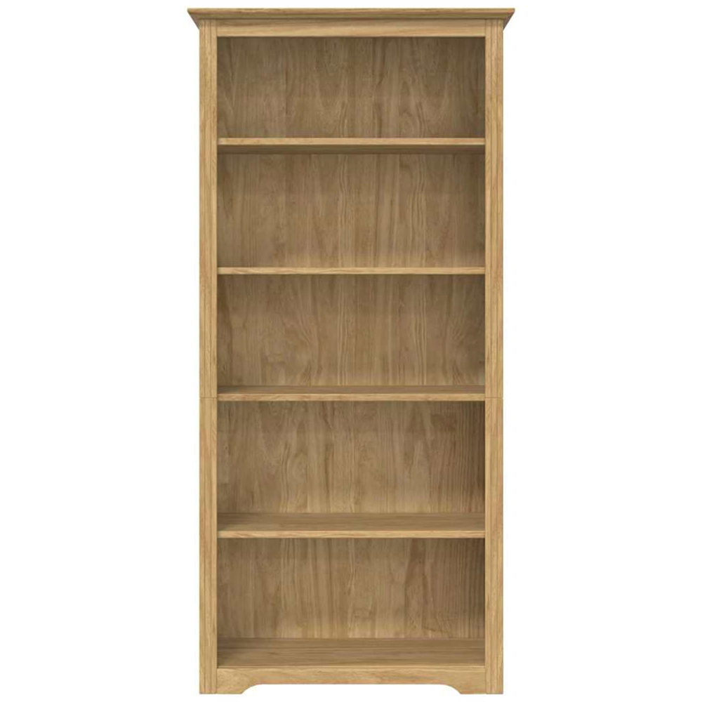 vidaXL Bodo 5 Shelf Honey Brown Bookcase Image 3