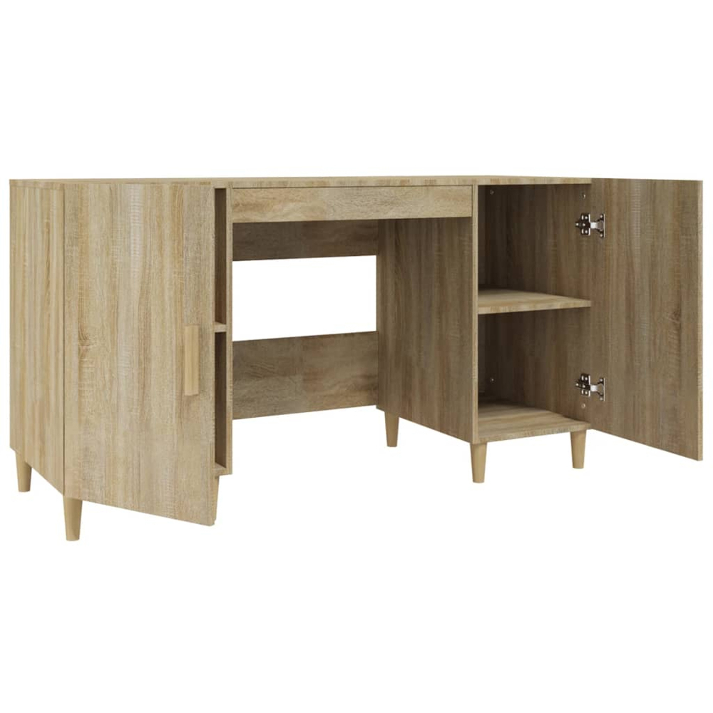 vidaXL 2 Door Computer Desk Sonoma Oak Image 5