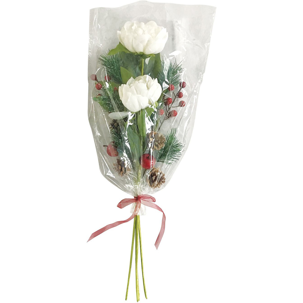 Peony and Berry Artificial Bouquet Image