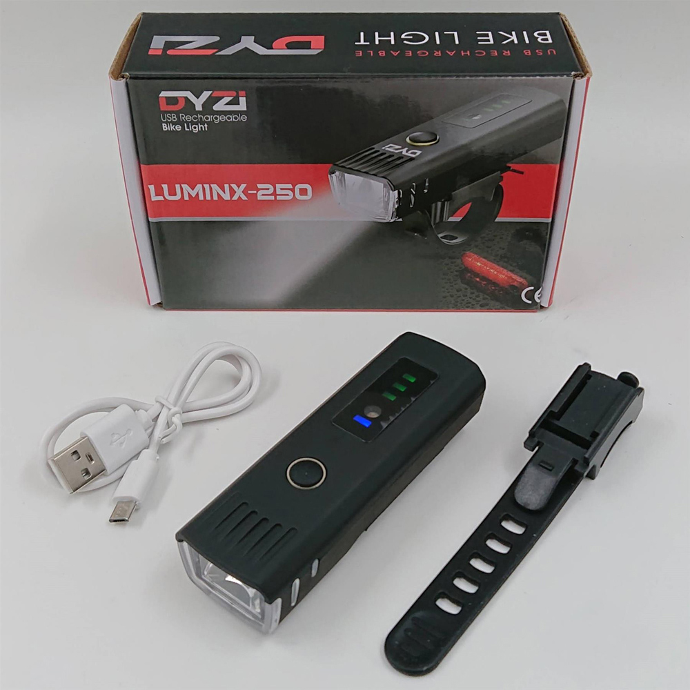 Dyzi USB Rechargeable Bike Front Light with 4 Modes Image 2