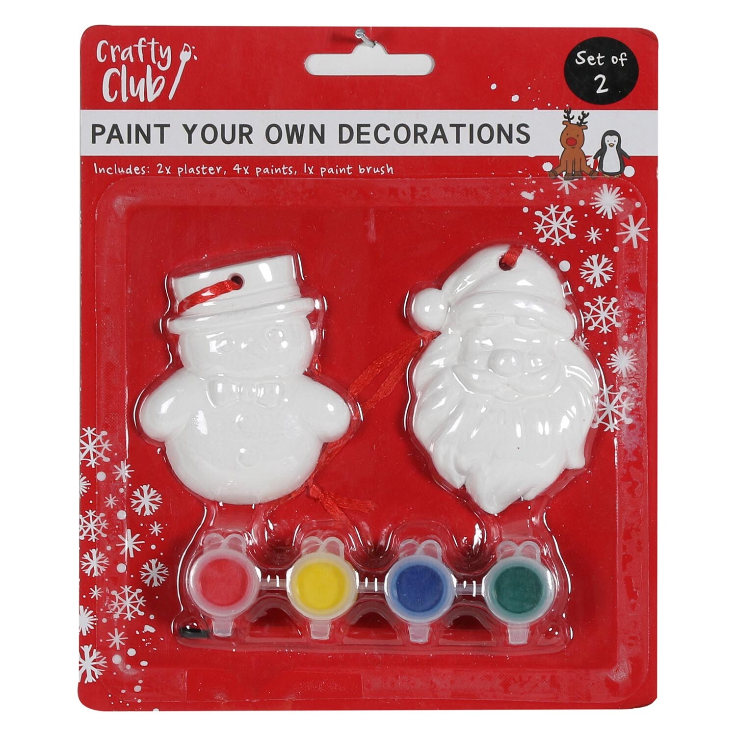 Set of Two Paint Your Own Christmas Decorations Image 3