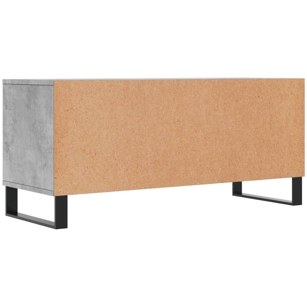 vidaXL 2 Drawer 2 Shelf Concrete Grey TV Cabinet Image 6