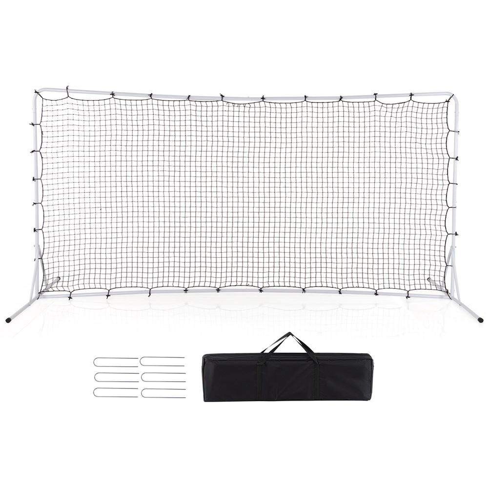Costway White Soccer Rebounder Net Image 1