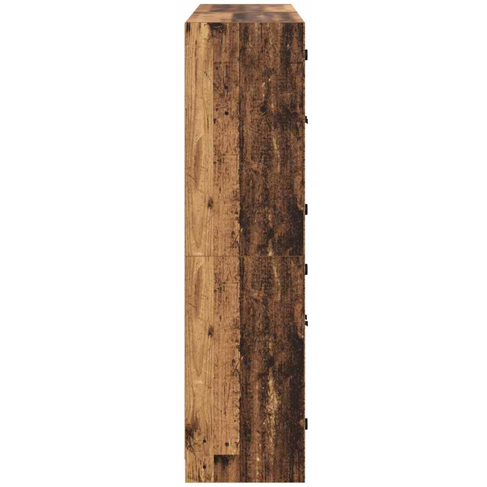 vidaXL 8 Glass Door Old Wood Sideboard Image 7
