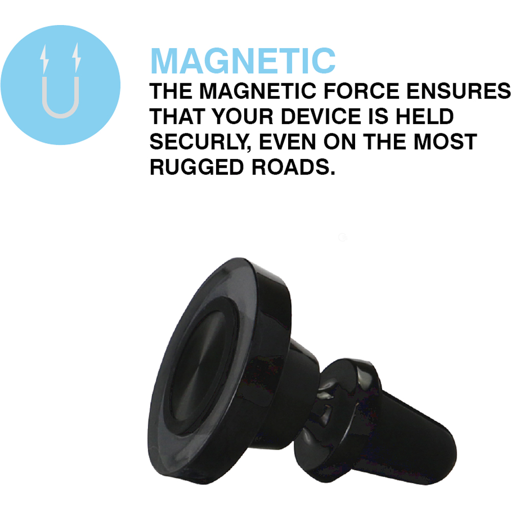 MiTEC MiHOLDER In-Car Magnetic Phone Holder with Air Vent Mounting Image 3