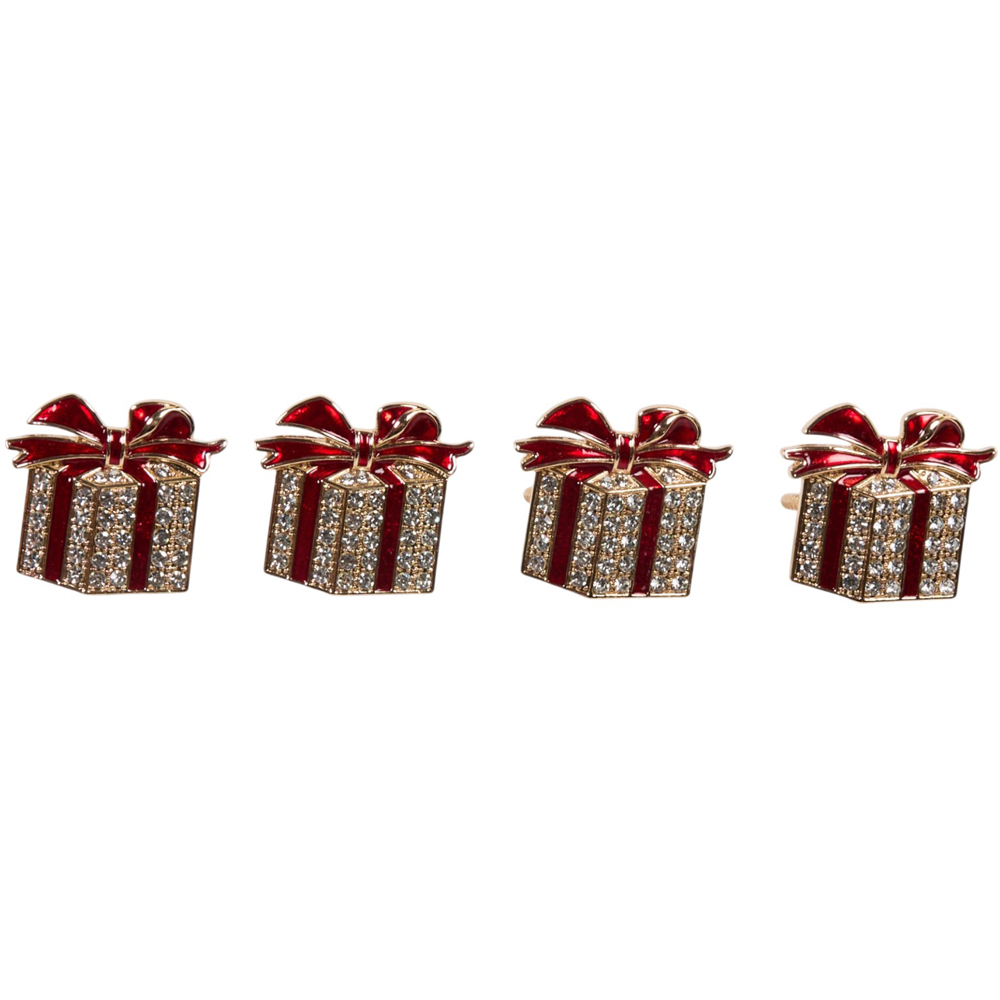 Pack of 4 Assorted Christmas Napkin Rings Image 3