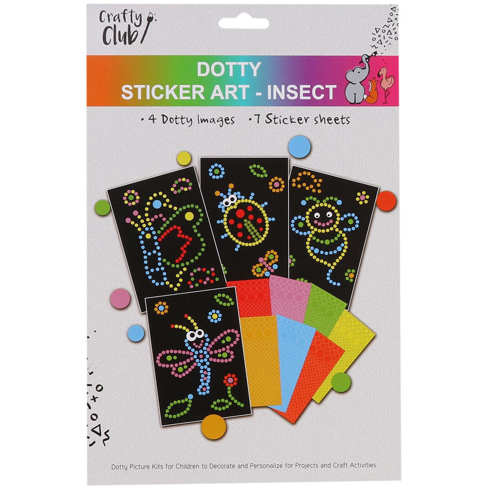 Crafty Club Dotty Sticker Insects Art Set Image 2