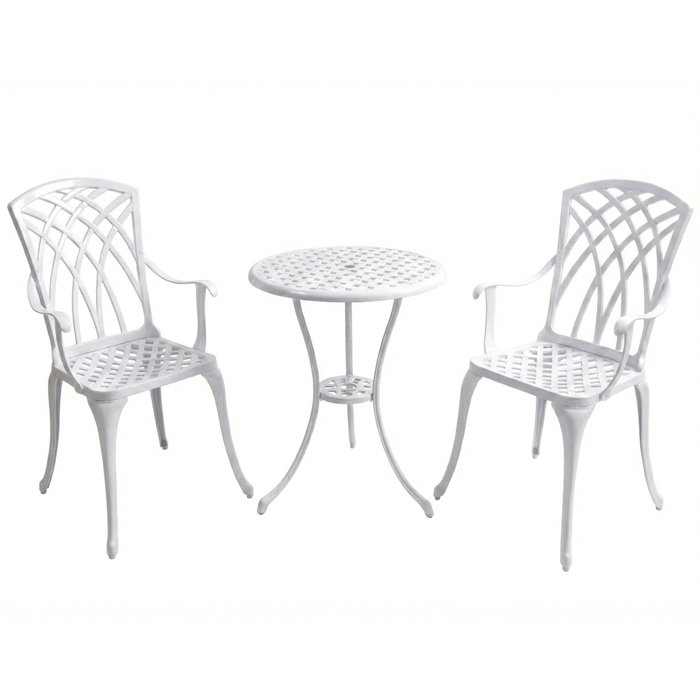 Centurion Supports OSHOWA 2 Seater White Bistro Set Image 2