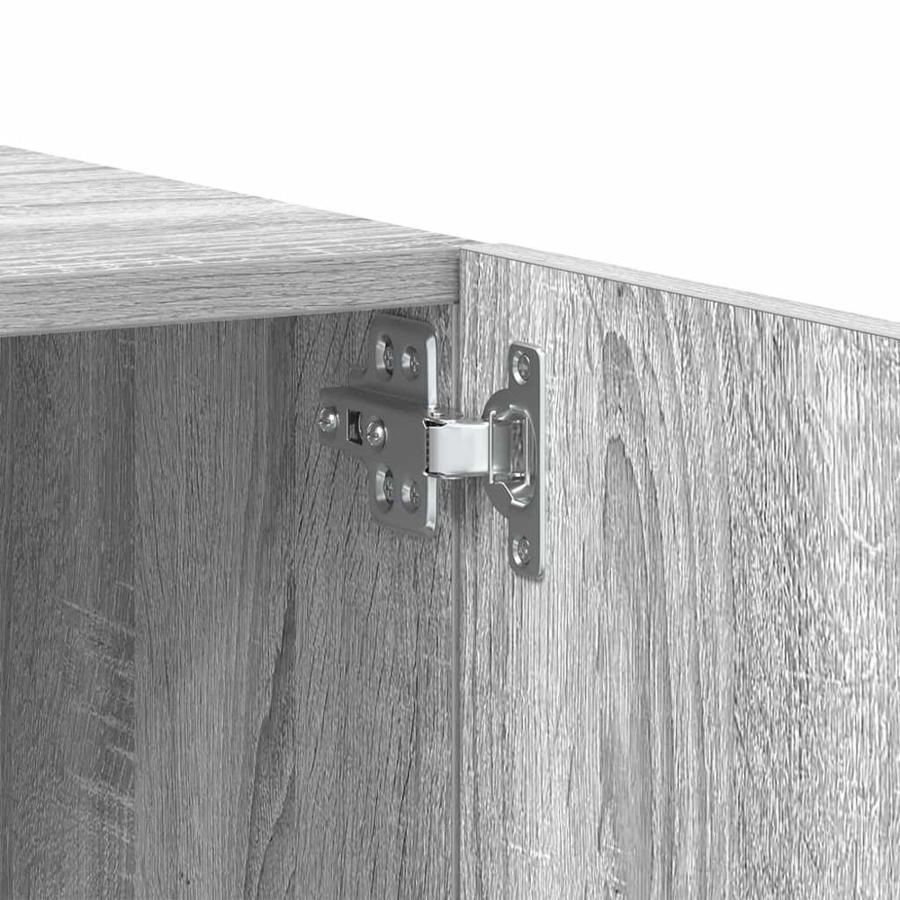 vidaXL 2 Door Grey Sonoma TV Cabinet Image 9