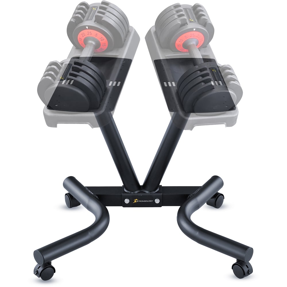Strongology Universal Steel Adjustable Dumbbell Floor Stand Image 6