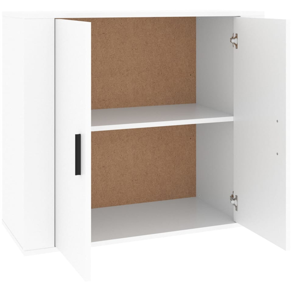 vidaXL 2 Door White Sideboard Image 4