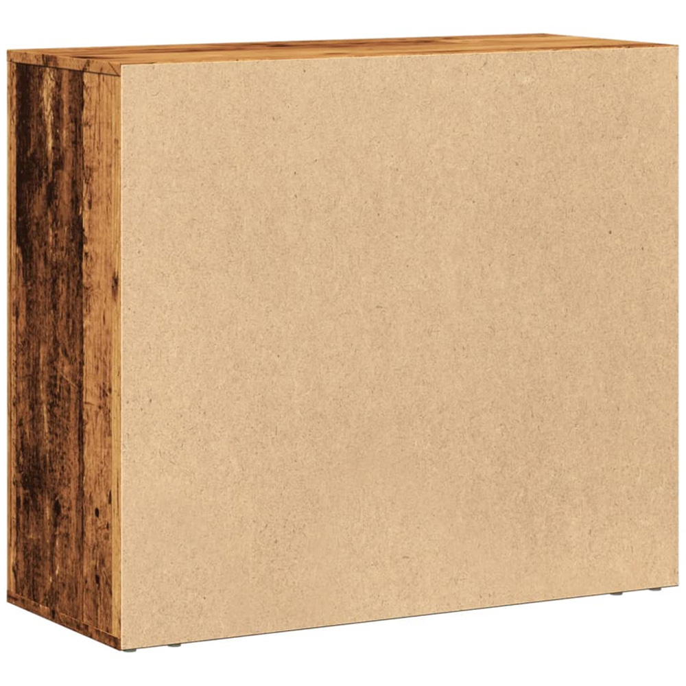 vidaXL 2 Door Single Drawer Old Wood Sideboard Image 7