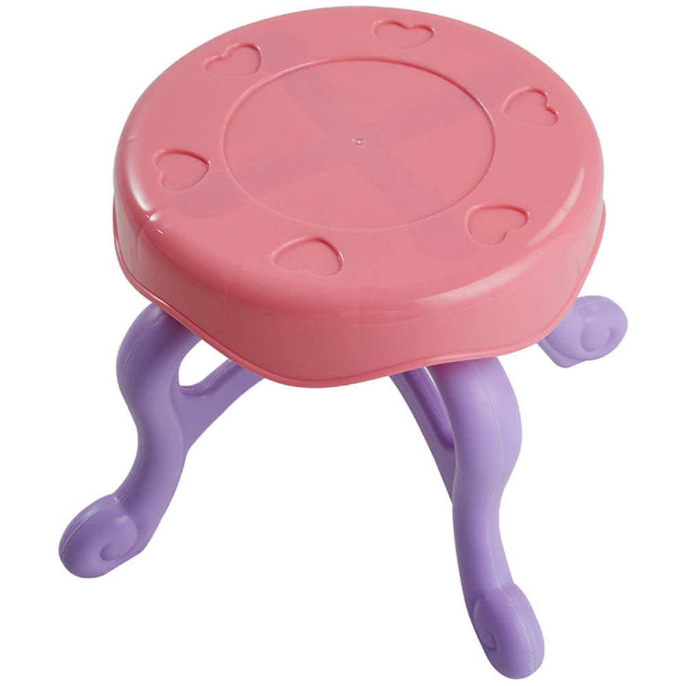 Living and Home Kids Dressing Table Toy Set with Stool Image 2