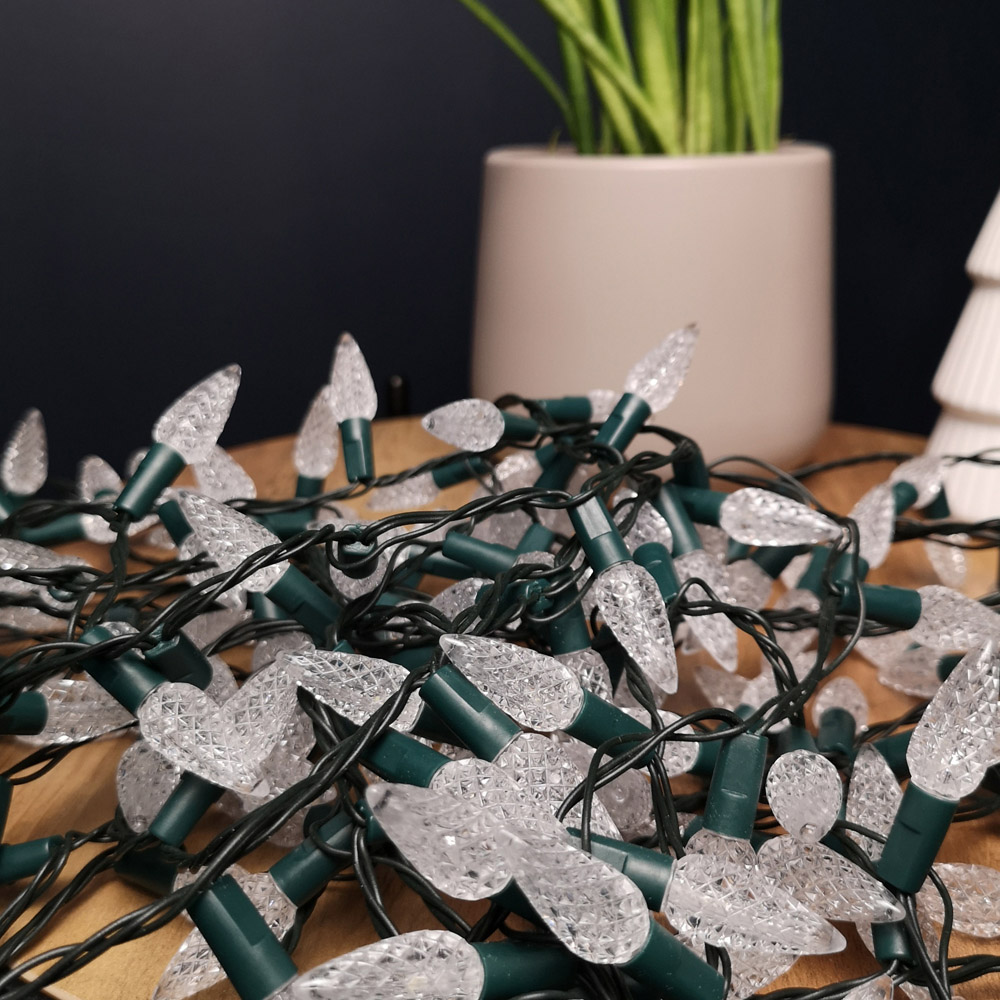 Samuel Alexander White LED Multi Action Pine Cone Christmas Lights 15m Image 6