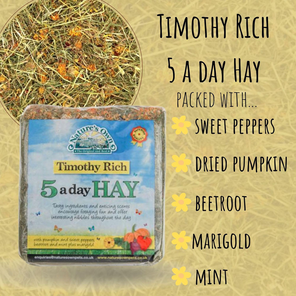 Nature's Own Timothy Rich 5 a Day Hay 1kg Image 5